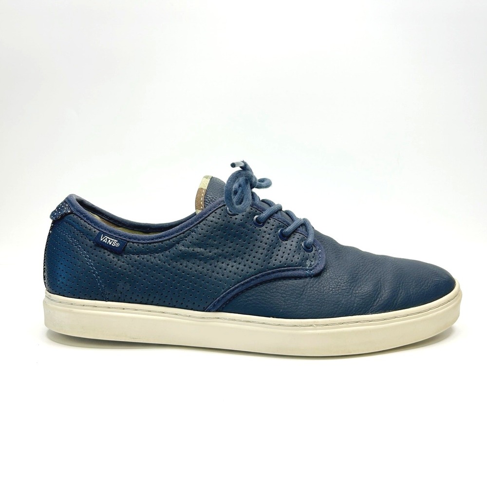 VANS‎ OTW Ludlow Clash Blues Perforated Leather Sneakers Lace Up Mens Sz 10